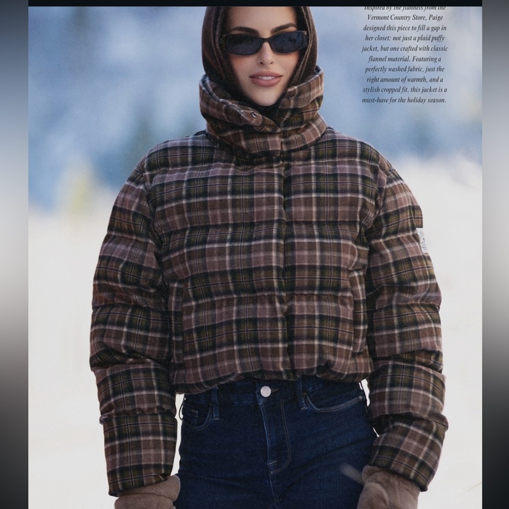 Dairy Boy Cedar plaid puffer jacket NEW size Extra Small xs